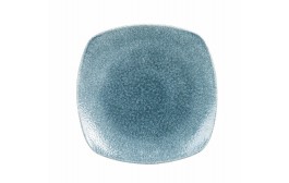 Raku Topaz Blue Square Plate