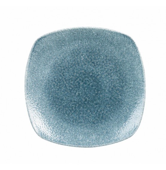 Raku Topaz Blue Square Plate