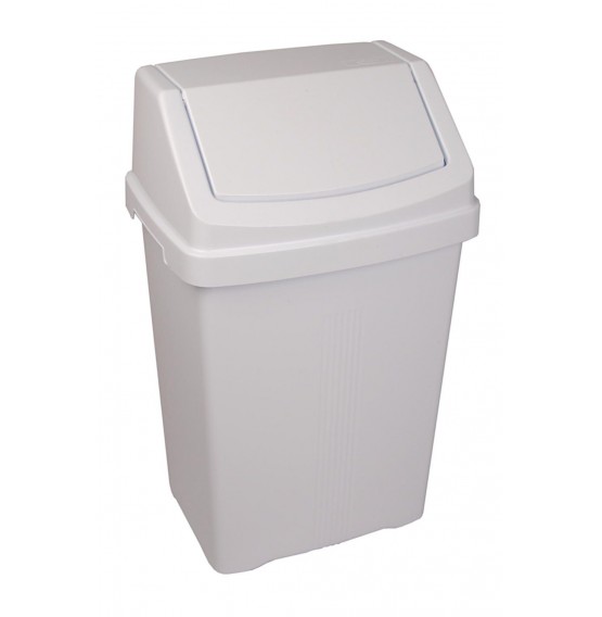 White Swing Bin 50L