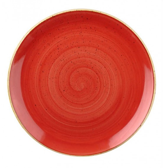 Stonecast Berry Red Coupe Plate