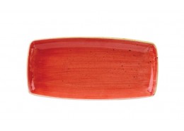 Stonecast Berry Red Oblong Plate