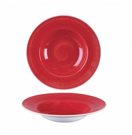 Stonecast Berry Red Wide Rim Bowl