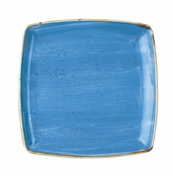 Stonecast Cornflower Blue Deep Square Plate