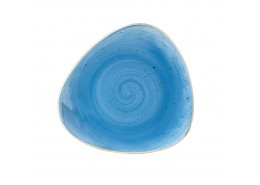 Stonecast Cornflower Blue Triangle Plate