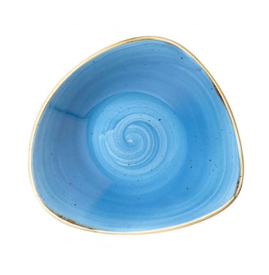 Stonecast Cornflower Blue Triangle Bowl
