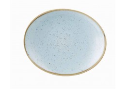 Stonecast Duck Egg Blue Oval Plate