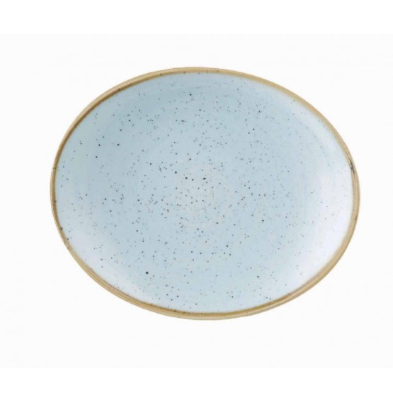 Stonecast Duck Egg Blue Oval Plate