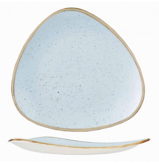 Stonecast Duck Egg Blue Triangle Plate