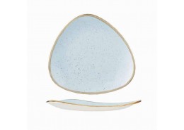 Stonecast Duck Egg Blue Triangle Plate
