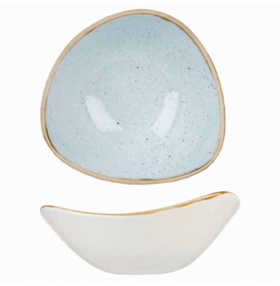 Stonecast Duck Egg Blue Triangle Bowl