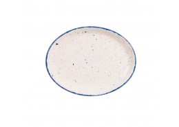 Stonecast Hints Indigo Blue Chefs' Oval Plate