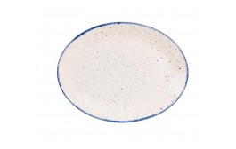 Stonecast Hints Indigo Blue Chefs' Oval Plate