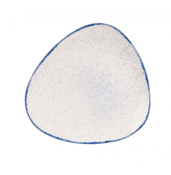 Stonecast Hints Indigo Blue Triangle Plate