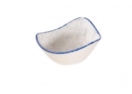Stonecast Hints Indigo Blue Triangle Bowl