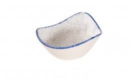 Stonecast Hints Indigo Blue Triangle Bowl