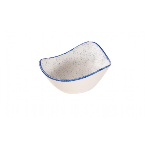 Stonecast Hints Indigo Blue Triangle Bowl
