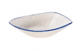 Stonecast Hints Indigo Blue Triangle Bowl
