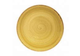 Stonecast Mustard Seed Yellow Coupe Plate