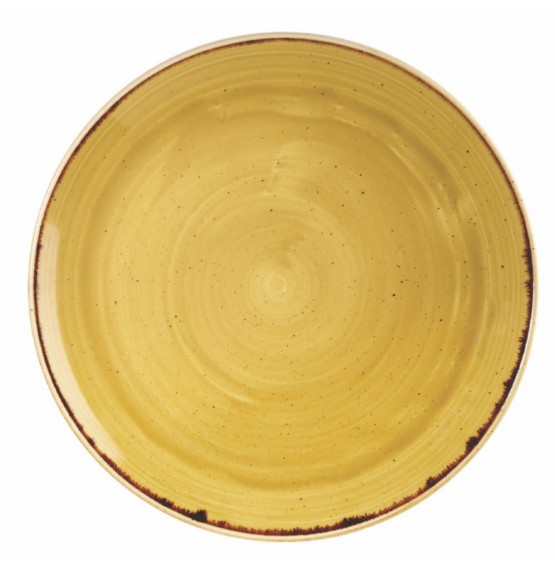 Stonecast Mustard Seed Yellow Coupe Plate