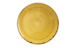 Stonecast Mustard Seed Yellow Coupe Plate
