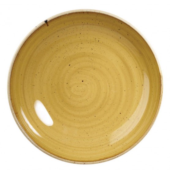 Stonecast Mustard Seed Yellow Coupe Plate