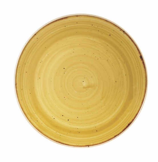 Stonecast Mustard Seed Yellow Coupe Plate