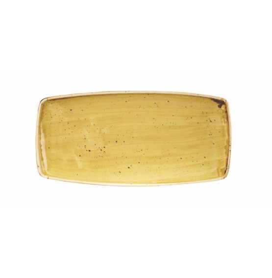 Stonecast Mustard Seed Yellow Oblong Plate