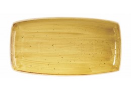Stonecast Mustard Seed Yellow Oblong Plate