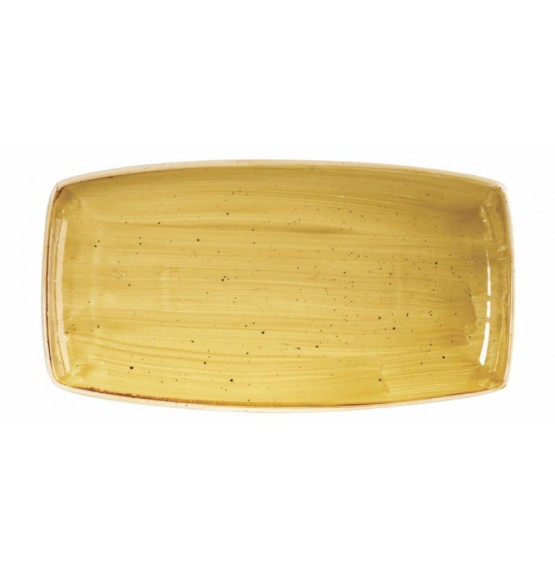 Stonecast Mustard Seed Yellow Oblong Plate
