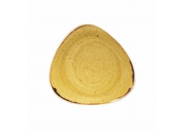 Stonecast Mustard Seed Yellow Triangle Plate