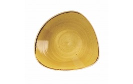 Stonecast Mustard Seed Yellow Triangle Bowl