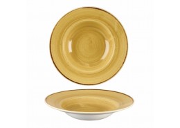 Stonecast Mustard Seed Yellow Wide Rim Bowl