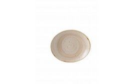 Stonecast Nutmeg Oval Coupe Plate