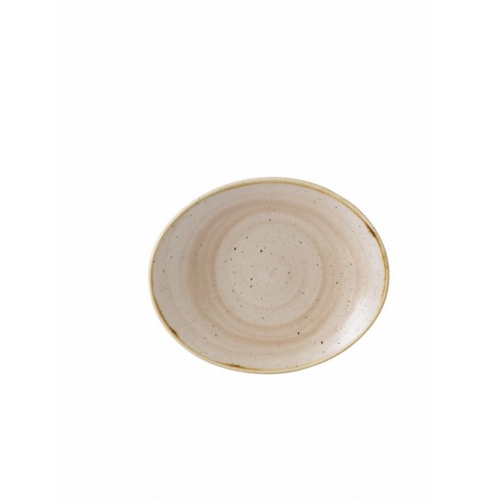 Stonecast Nutmeg Oval Coupe Plate