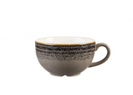 Homespun Charcoal Black Cappuccino Cup