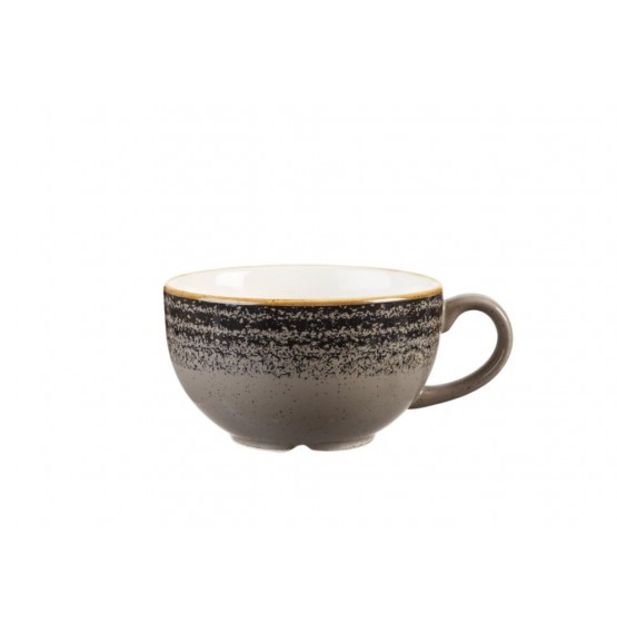 Homespun Charcoal Black Cappuccino Cup