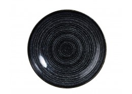 Homespun Charcoal Black Coupe Bowl