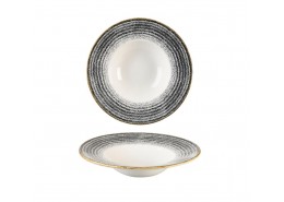 Homespun  Charcoal Black Wide Rim Bowl