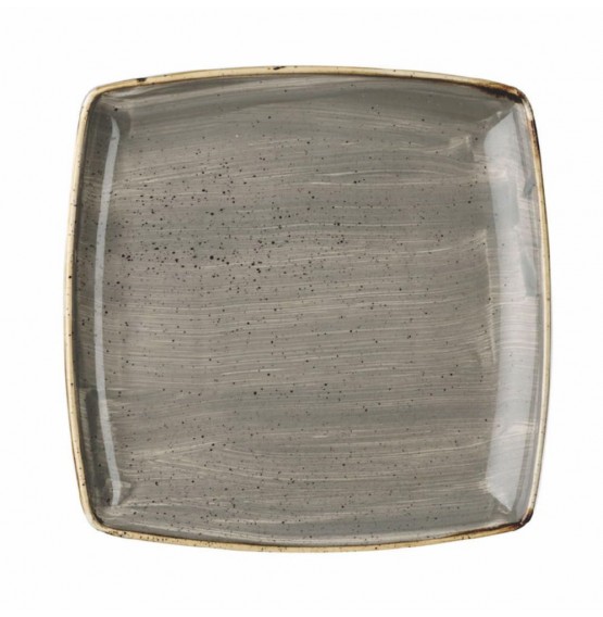 Stonecast Peppercorn Grey Deep Square Plate