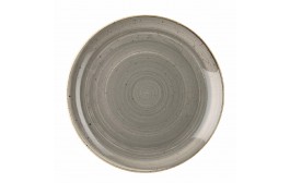 Stonecast Peppercorn Grey Coupe Plate