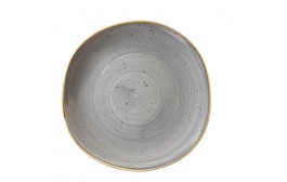 Stonecast Peppercorn Grey Organic Round Plate