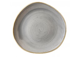 Stonecast Peppercorn Grey Organic Round Plate