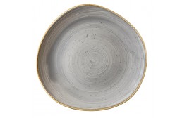 Stonecast Peppercorn Grey Organic Round Plate