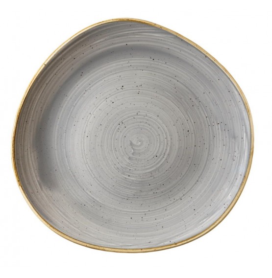 Stonecast Peppercorn Grey Organic Round Plate