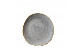 Stonecast Peppercorn Grey Organic Round Plate