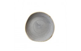 Stonecast Peppercorn Grey Organic Round Plate