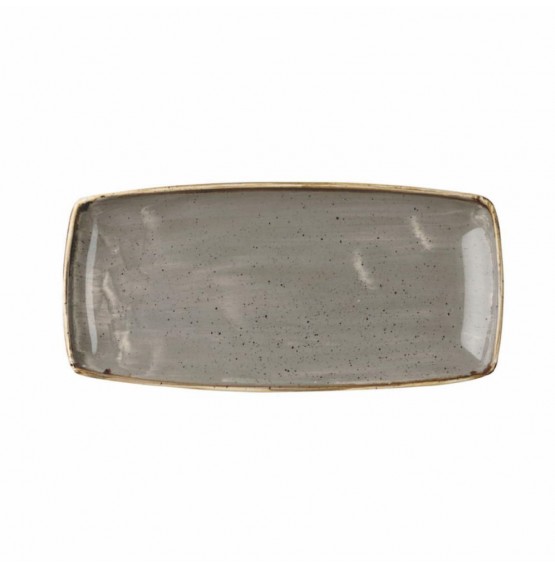 Stonecast Peppercorn Grey Oblong Plate