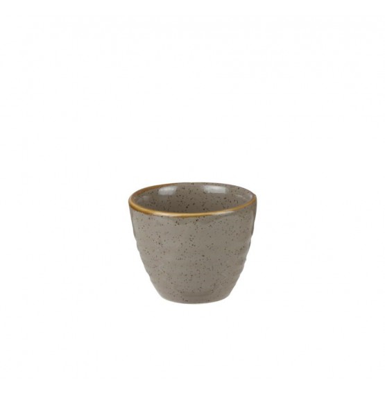 Stonecast Peppercorn Grey Ripple Dip Pot