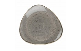 Stonecast Peppercorn Grey Triangle Plate