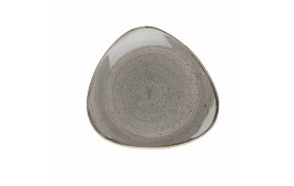 Stonecast Peppercorn Grey Triangle Plate